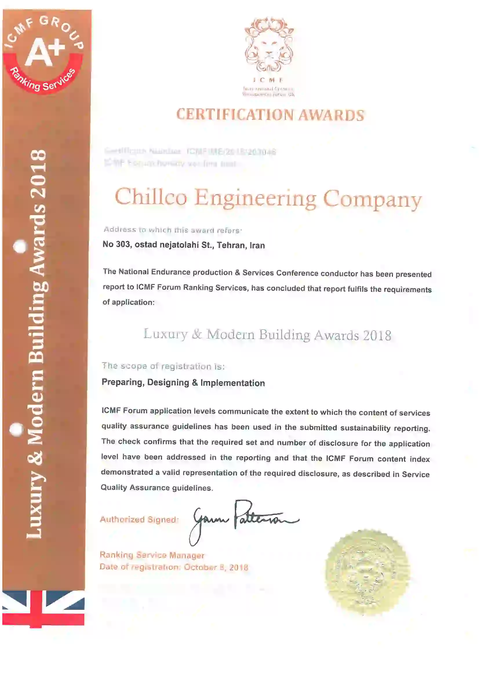 Preparing, Designing & Implementation Luxury & Modern Building Awards 2018